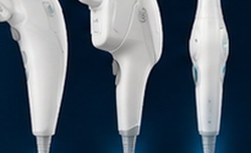 Upgradeable HIFU treatment handles illustration